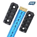 Obrázok 4. M-LOK 5 slots 2x6cm kovové lišty Metal Rails ASG 19528