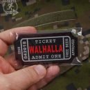 WALHALLA Ticket blackmedic 3D nášivka PVC JTG