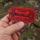 WALHALLA Ticket red 3D nášivka PVC JTG