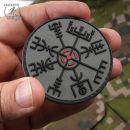 VEGVISIR VIKING COMPASS 3D nášivka PVC StoneGray