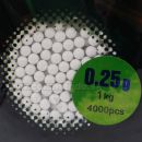 Obrázok 1. Rockets BIO BBs guličky 0,25g 1kg biele 6mm Professional