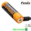 Dobíjacia USB Li-ion batéria FENIX 3500mAh 18650