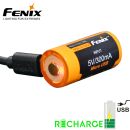 Dobíjacia USB Li-ion batéria FENIX RCR123A, 16340