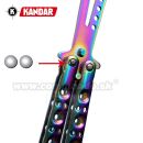 Motýlik Balisong N432 XL tréningový zatvárací nôž Kandar®