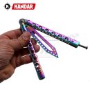 Motýlik Balisong N432 XL tréningový zatvárací nôž Kandar®