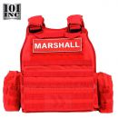 Taktická vesta MARSHALL červená Tactical