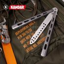 Motýlik Balisong N424 XL MEGA tréningový zatvárací nôž Kandar®