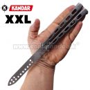 Motýlik Balisong N424 XL MEGA tréningový zatvárací nôž Kandar®