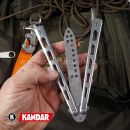 Motýlik Balisong N424 XL MEGA tréningový zatvárací nôž Kandar®