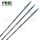 Sklolaminátové šípy NXG 30"do luku čierne spin 700,  Fiberglass arrows