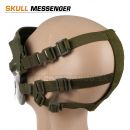 Airsoft maska SKULL MESSENGER OD Green Tactical + zapínanie pre FAST helmu