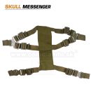 Airsoft maska SKULL MESSENGER OD Green Tactical + zapínanie pre FAST helmu