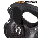 Airsoft maska SKULL MESSENGER Black Tactical + zapínanie pre FAST helmu