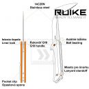 Vreckový zatvárací nôž RUIKE HUSAR P121-B Folding Knife
