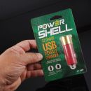 USB autonabíjačka v tvare brokovej nábojnice Power Shell