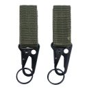 MOLLE Carabiner Snap Hook 2ks Olive JFO03