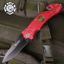 Obrázok 3. Vreckový zatvárací nôž FIRE BRIGADE Folding Knife červený