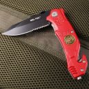 Obrázok 2. Vreckový zatvárací nôž FIRE BRIGADE Folding Knife červený