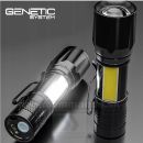 GENETIC Systems Mini LED Q5 COB USB svietidlo Zoom Mini Flashlite