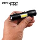 GENETIC Systems Mini LED Q5 COB USB svietidlo Zoom Mini Flashlite