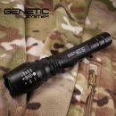 GENETIC Systems CREE-XML-T6 svietidlo 2100 Lumen Zoom Tactical Flashlite