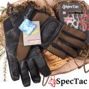 SpecTac SICUREZZA DARK OLIVE taktické rukavice s pravou kožou