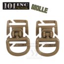 MOLLE D Ring 2ks krúžky Coyote JFO04