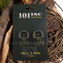 MOLLE D Ring 2ks krúžky OLIVE Green JFO04