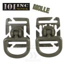 MOLLE D Ring 2ks krúžky OLIVE Green JFO04