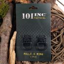 MOLLE D Ring 2ks krúžky BLACK čierne JFO04