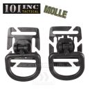 MOLLE D Ring 2ks krúžky BLACK čierne JFO04