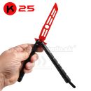 K25 Striker Black Coated Motýlik tréningový nôž 02194