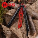 K25 Striker Black Coated Motýlik tréningový nôž 02194