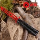 K25 Striker Red Coated Motýlik tréningový nôž 02195