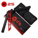 K25 Striker Black Coated Motýlik tréningový nôž 02194