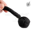 Monkeys Fist Paracord 33cm čierny prívesok s karabinkou Barbaric® 39396-NE