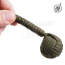 Monkeys Fist Paracord 33cm zelený prívesok s karabinkou Barbaric® 39396-VE