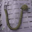 Monkeys Fist Paracord 33cm zelený prívesok s karabinkou Barbaric® 39396-VE