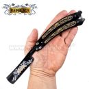 Britva Balisong RAINBLACK Vintage Razor Knife  02175