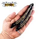 Britva Balisong RAINBLACK Vintage Razor Knife  02175