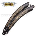 Britva Balisong RAINBLACK Vintage Razor Knife  02175