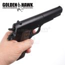 Airsoft Pistol Golden Hawk GE3003 1911 Metal Pistol Spring 6mm