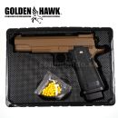 Airsoft Pistol Golden Hawk GE3002 HiCapa Metal Pistol Spring 6mm