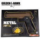 Airsoft Pistol Golden Hawk GE3002 HiCapa Metal Pistol Spring 6mm