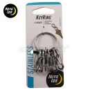 Kľúčenka KeyRing Stainless Steel Nite Ize® S-Biner®