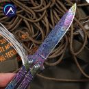 DAMASCUS ColorFull 3D Motýlik zatvárací nôž 02219