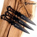 FOXTER 3Black vrhacie nôže 19cm vrhačka s puzdrom