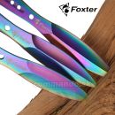 FOXTER 3Rainbow vrhacie nôže 23cm vrhačka s puzdrom