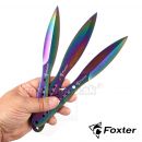 FOXTER 3Rainbow vrhacie nôže 23cm vrhačka s puzdrom