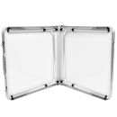 Skladací stôl 120x60cm hlinikový kempingový turistický stolík Stone Grey